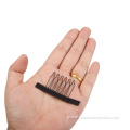 Black Wig Combs 6 Teeth Black Wig Comb For Making Wigs Factory